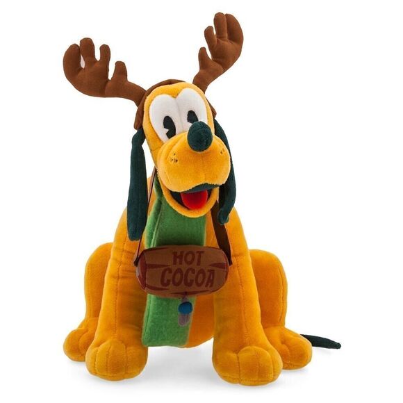 Disney Pluto Dog Hot Cocoa scented holiday plush 10.5”H New Christmas - Picture 3 of 3